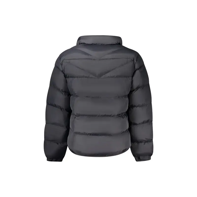 Giubbotto Uomo Nero Relaxed Fit con Tasche e Dettagli Logo miniatura 2