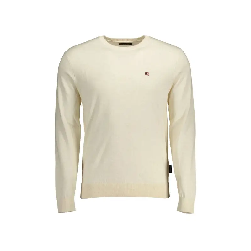 Napapijri Maglia Uomo beige con Ricamo