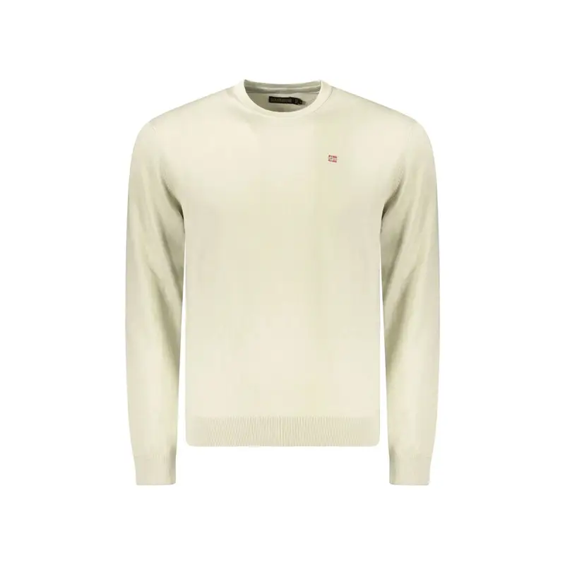 Napapijri Maglia Uomo beige con Ricamo