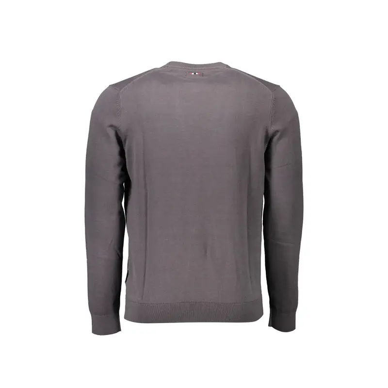 Maglia Uomo Grigia Girocollo Maniche Lunghe Grigio miniatura 2