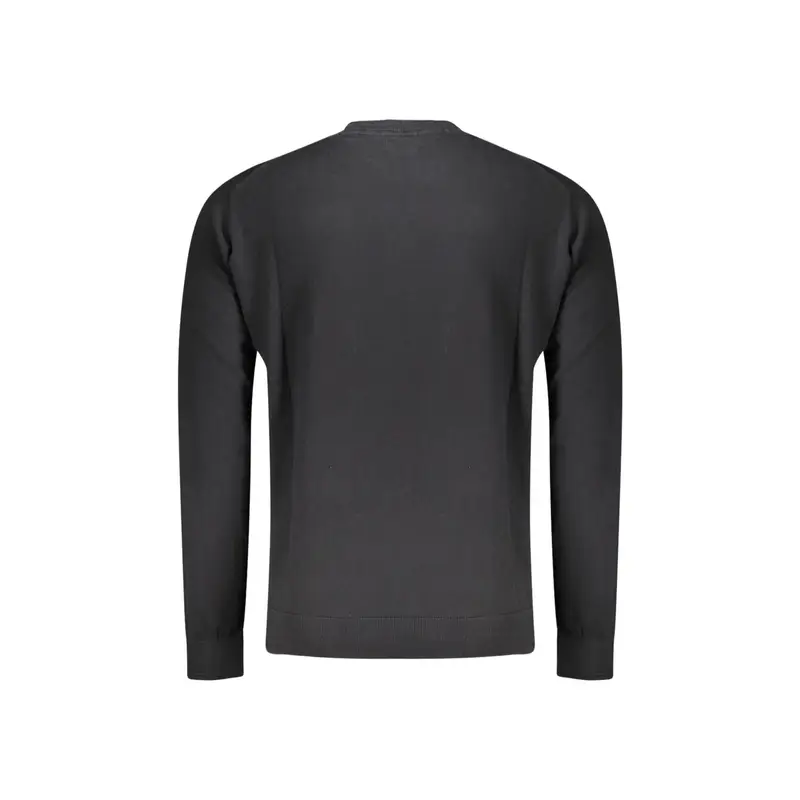 Maglia Uomo Nera Ricamo Nero miniatura 2