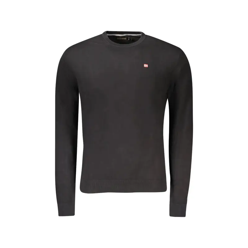 Napapijri Maglia Uomo Nera con Ricamo