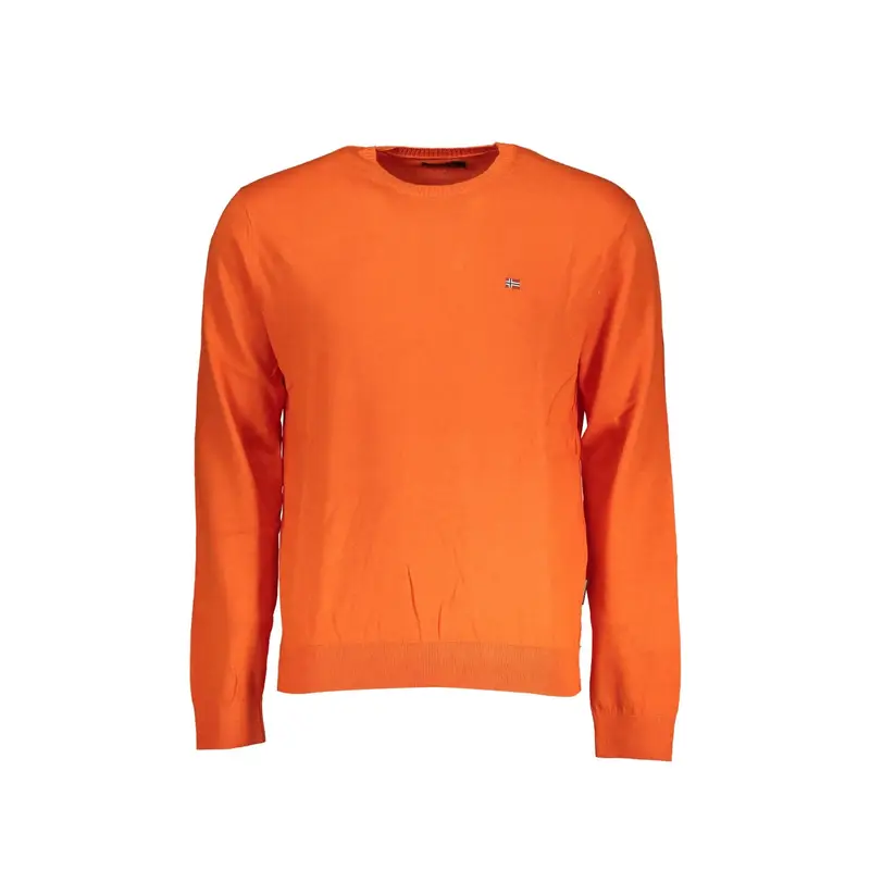 Napapijri Maglia Uomo Arancione con Ricamo