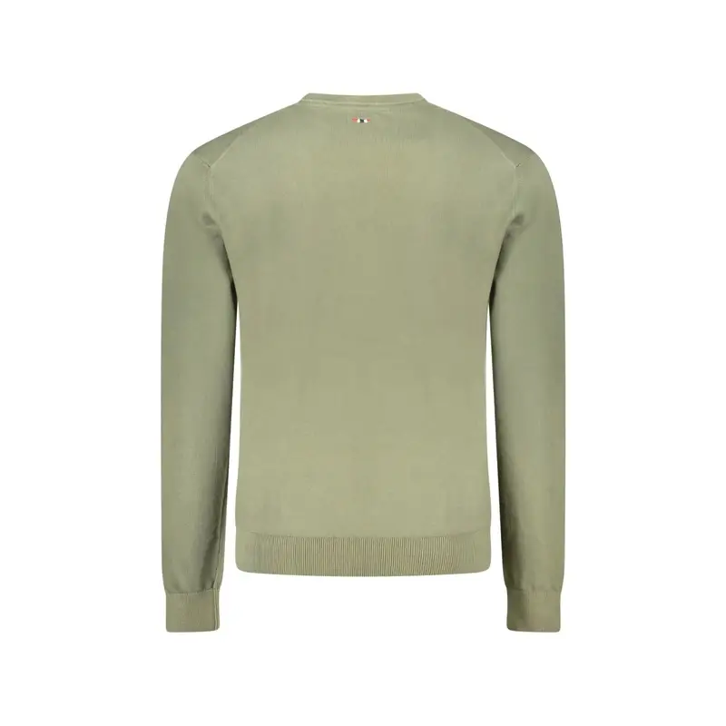 Napapijri Maglia Uomo Verde con Ricamo miniatura 2