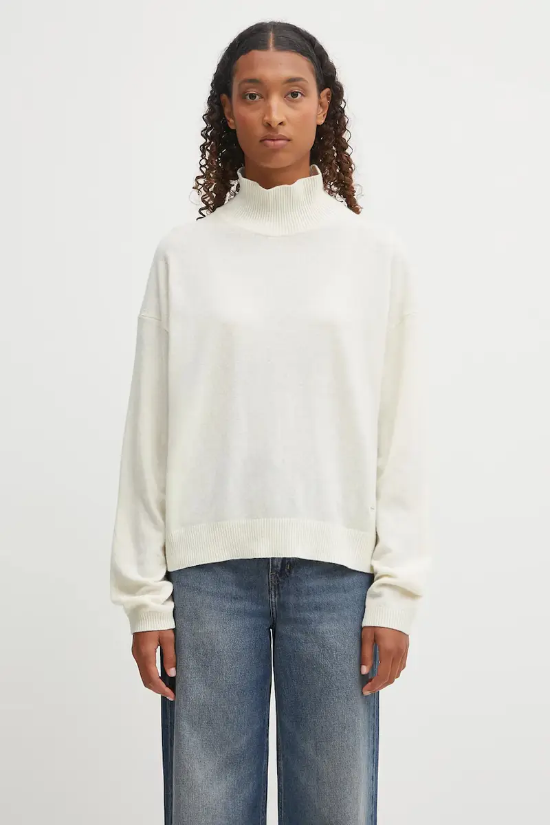 maglione con lana D-Mis colore beige NP0A88XKN1J1