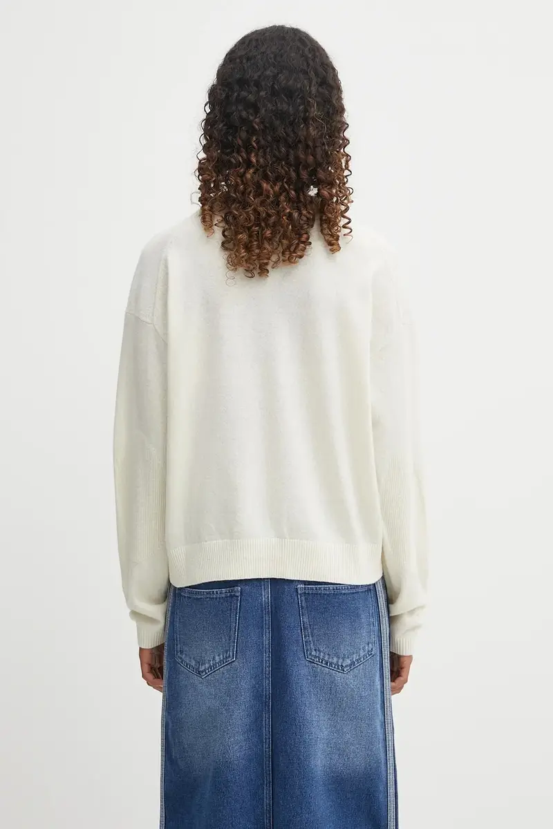 maglione con lana D-Mis colore beige NP0A88XLN1J1 miniatura 3