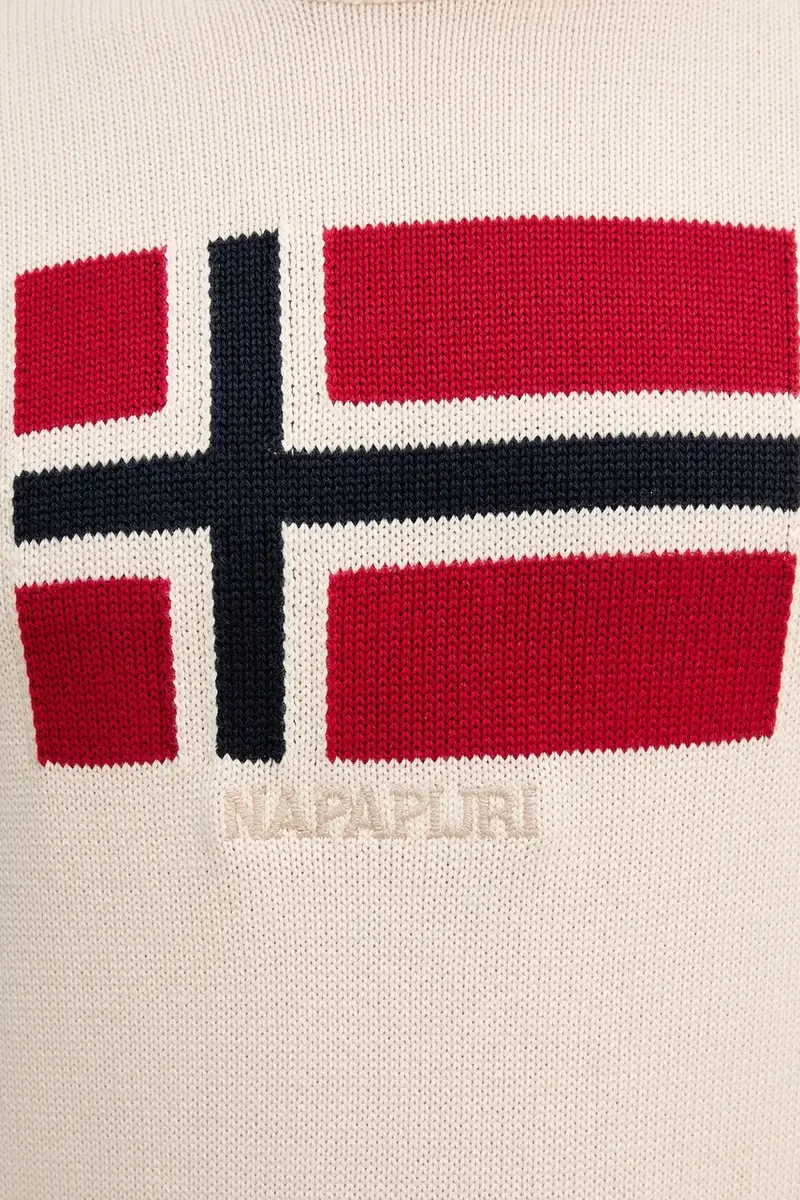 maglione in cotone D-Mura uomo colore beige NP0A891UN1J1 miniatura 5