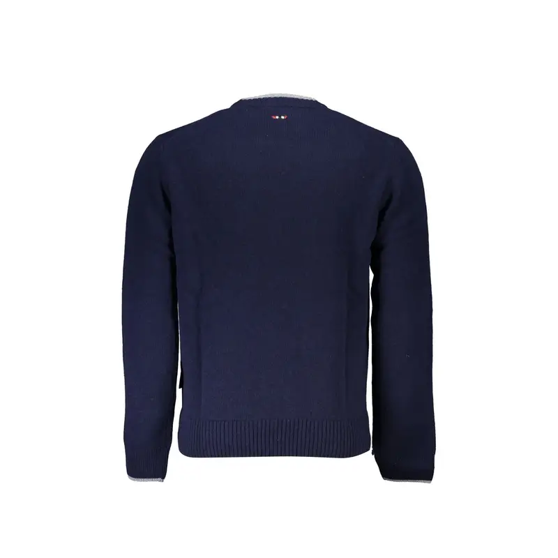 Maglione Uomo Blu Ricamo miniatura 2
