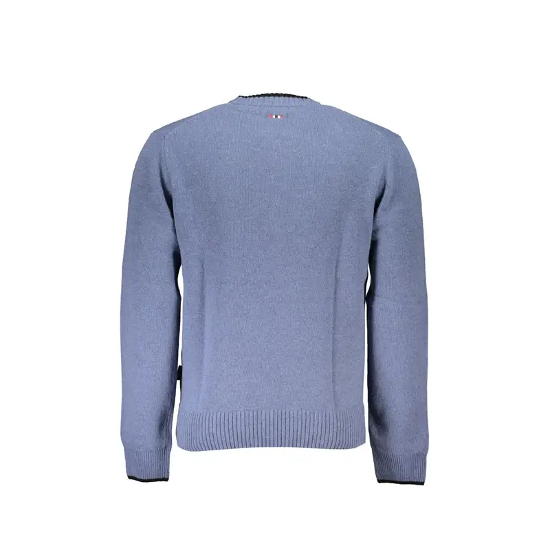 Maglione Uomo Blu Ricamo miniatura 2