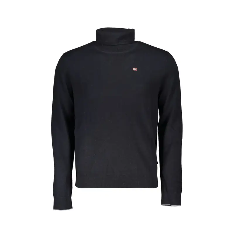 Maglione Uomo Nero Ricamo