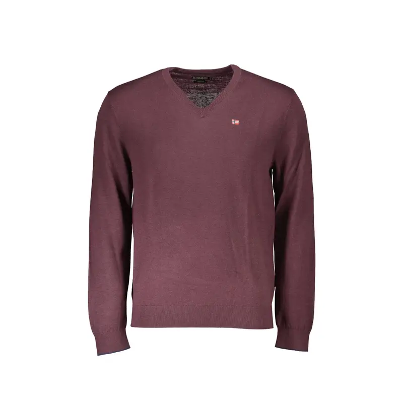 Maglione Uomo Rosso Ricamo