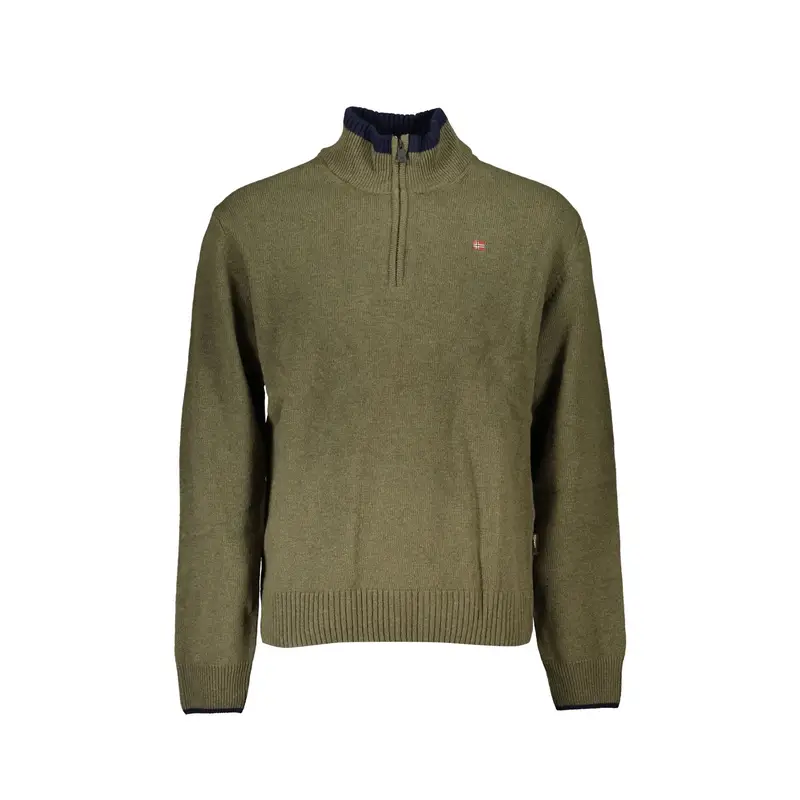 Maglione Uomo Verde Ricamo