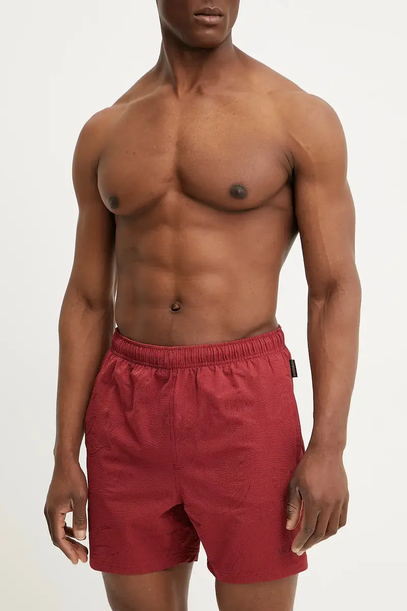 pantaloncini da bagno V-Brolio colore rosso NP0A4IBMFCR1