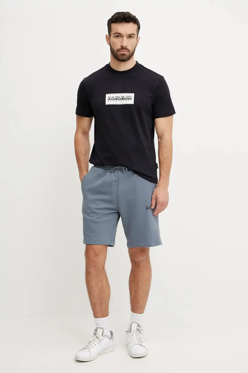 pantaloncini in cotone N-Gori uomo colore grigio NP0A4IBQG1Y1 miniatura 2