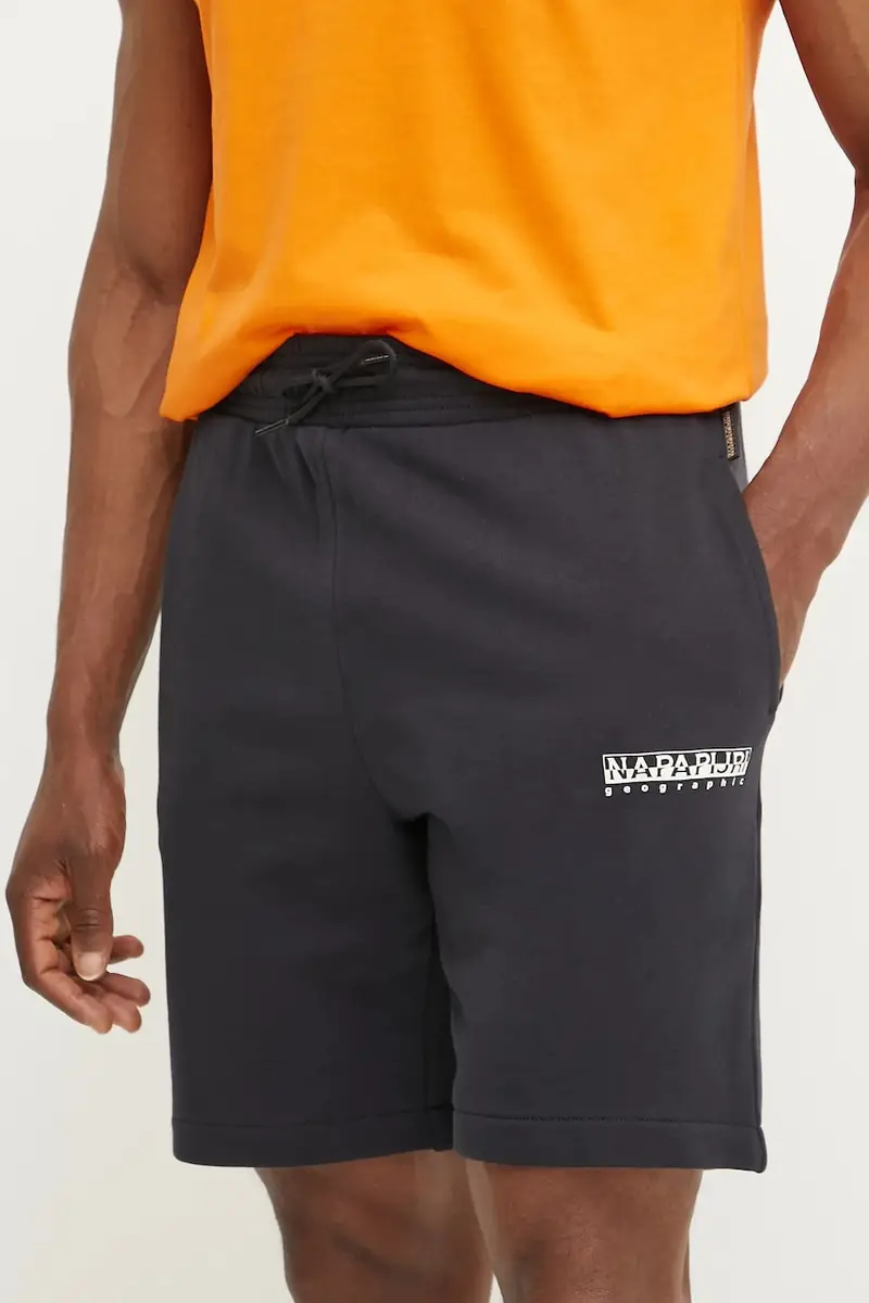 pantaloncini in cotone N-Gori uomo colore nero NP0A4IBQ0411