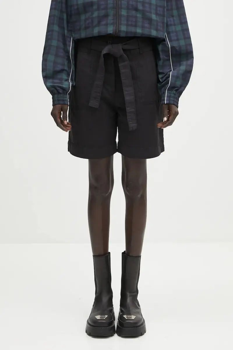 pantaloncini in lino N-Nice colore nero NP0A4IEX9411