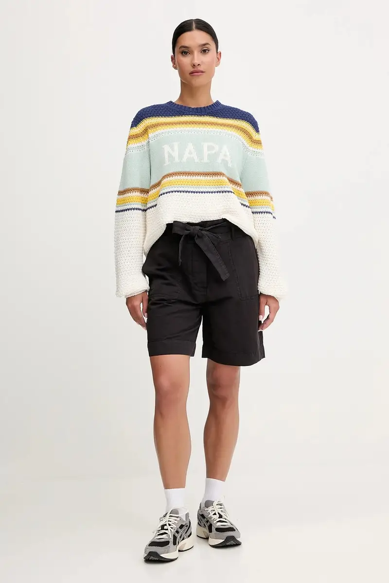 pantaloncini in lino N-Nice colore nero NP0A4IEX9411 miniatura 2