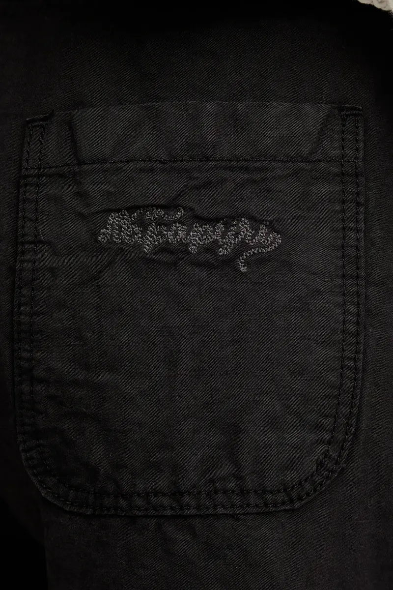 pantaloncini in lino N-Nice colore nero NP0A4IEX9411 miniatura 4