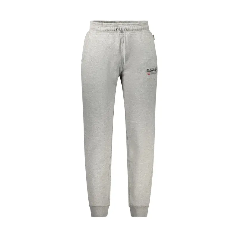 Napapijri Pantaloni Uomo Grigio con Stampa Logo