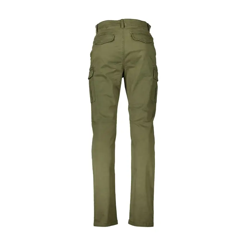 Napapijri Pantaloni Uomo Verde in Cotone miniatura 2