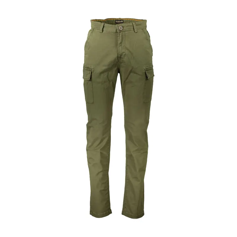 Napapijri Pantaloni Uomo Verde in Cotone