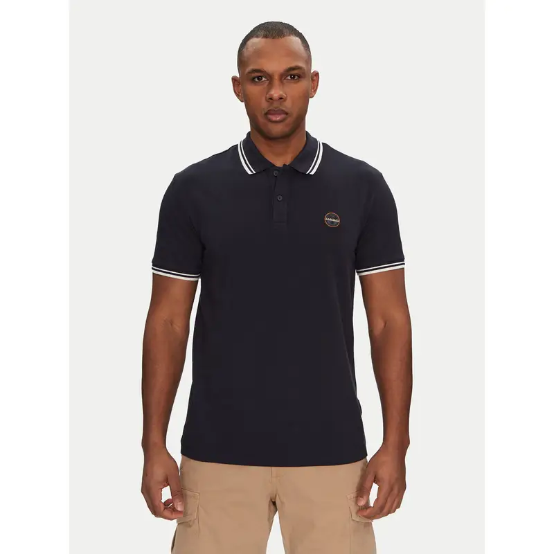 Polo E-Macas NP0A4ID51761 Blu scuro Regular Fit