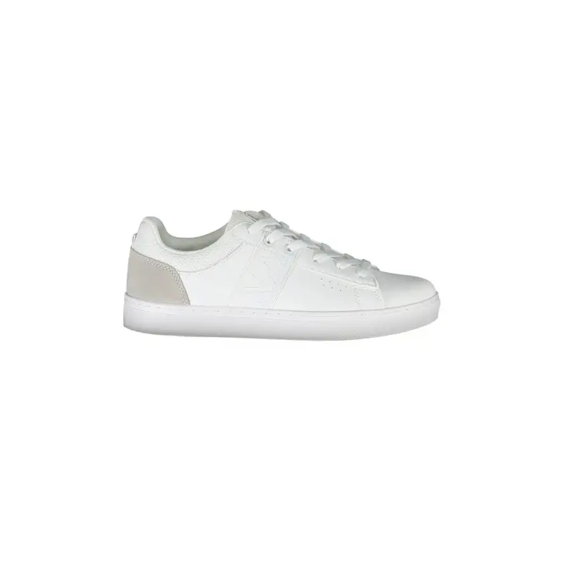 Scarpe Sneakers Donna Bianche con Dettagli a Contrasto Bianco