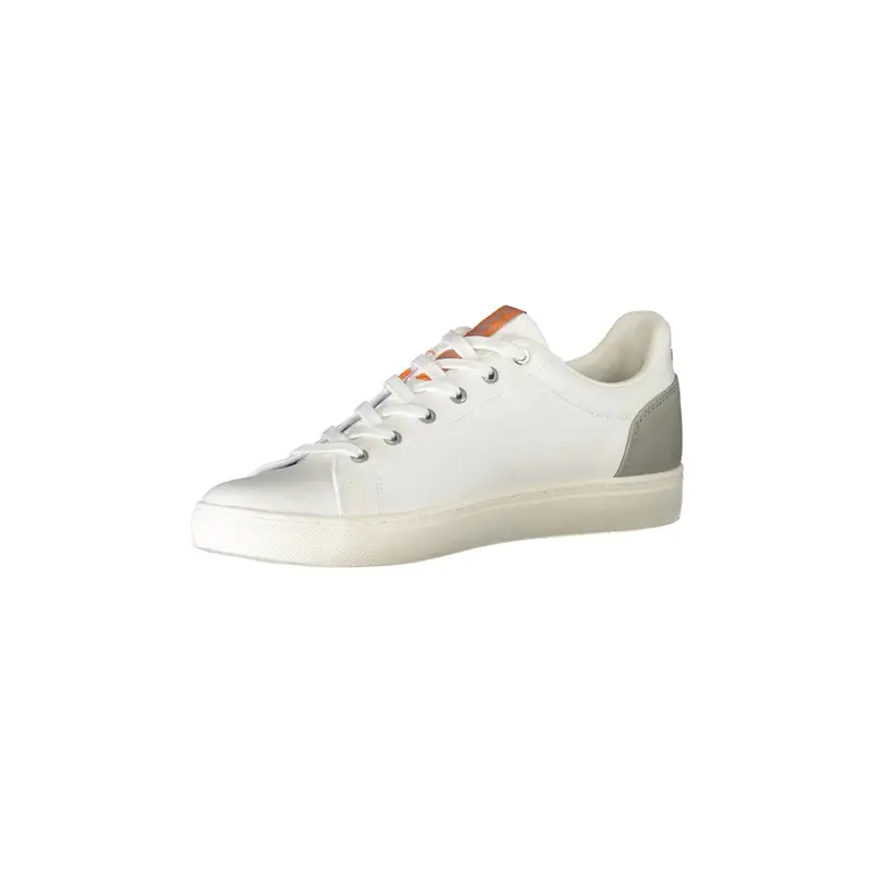 Scarpe Sneakers Uomo Bianche con Dettagli a Contrasto Bianco miniatura 3