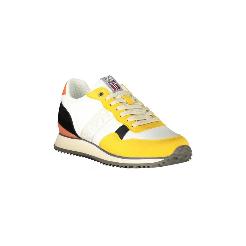 Scarpe Sneakers Uomo Gialle con Dettagli a Contrasto Giallo miniatura 2