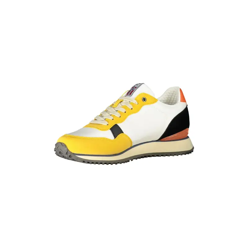 Scarpe Sneakers Uomo Gialle con Dettagli a Contrasto Giallo miniatura 3