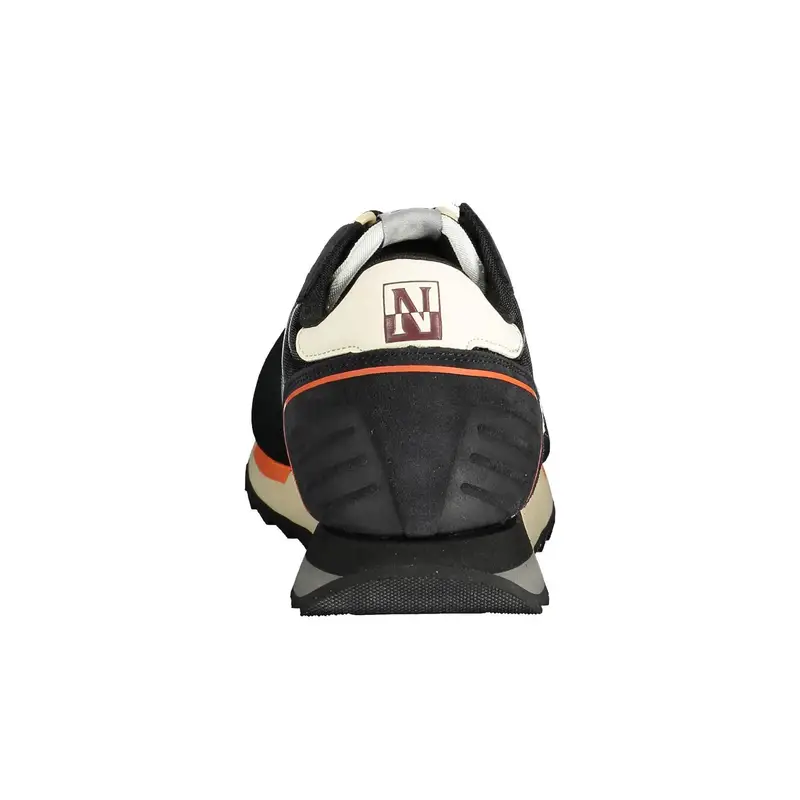 Scarpe Sneakers Uomo Nere con Dettagli a Contrasto Nero miniatura 2