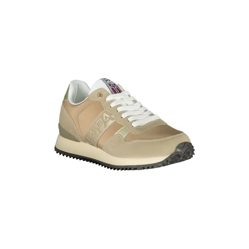 Sneakers Donna Beige Stampa Logo miniatura 2