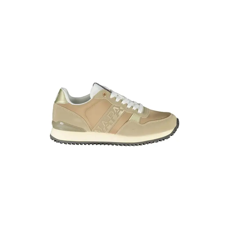 Sneakers Donna Beige Stampa Logo