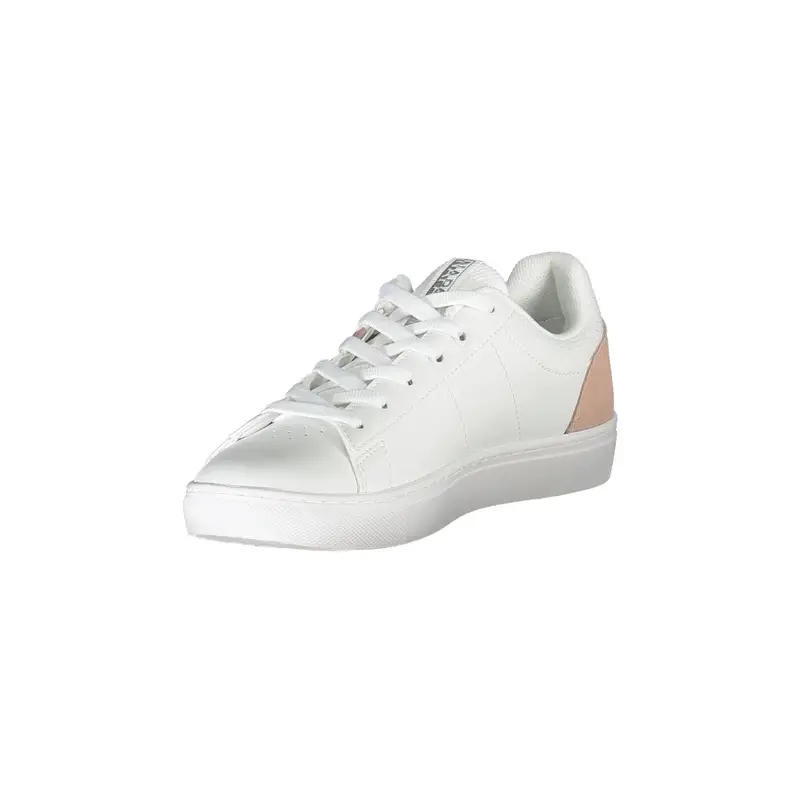 Sneakers Donna Bianche con Dettagli a Contrasto Bianco miniatura 3