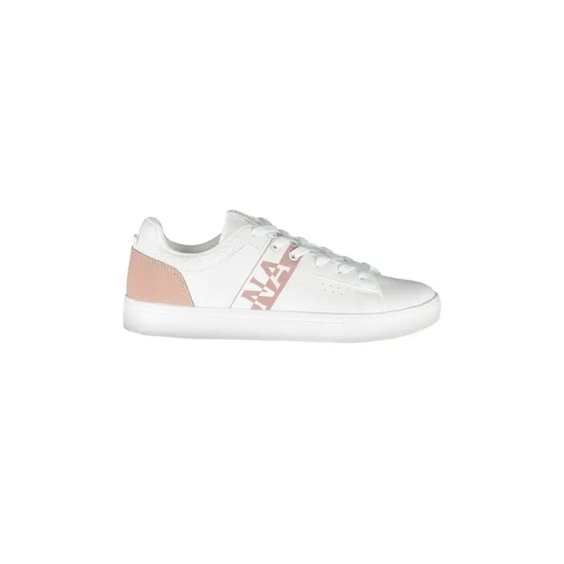 Sneakers Donna Bianche con Dettagli a Contrasto Bianco