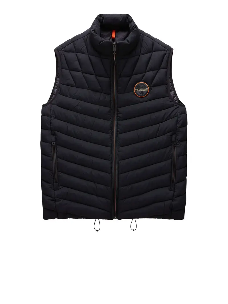 smanicato napapijri da uomo - nero