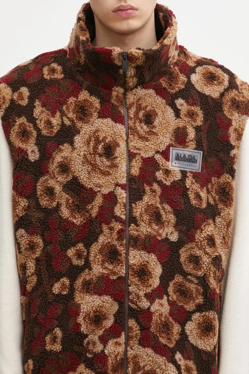 smanicato Napapijri x Martine Rose colore marrone NP0A4HEZFUA1 miniatura 4