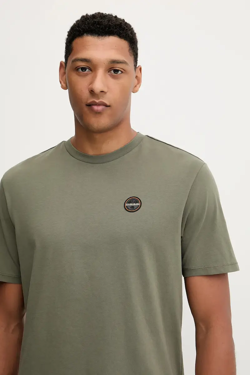 Napapijri T-shirt Uomo Verde 3669169 miniatura 4