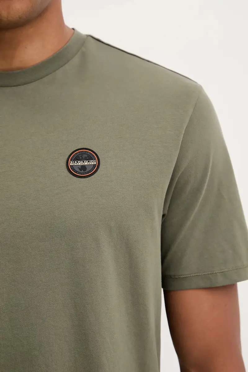Napapijri T-shirt Uomo Verde 3669169 miniatura 5