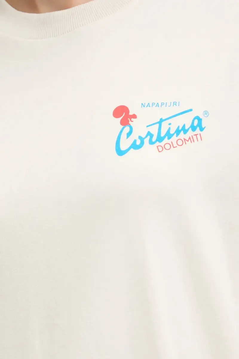 Napapijri T-shirt Donna Beige 3574981 miniatura 5