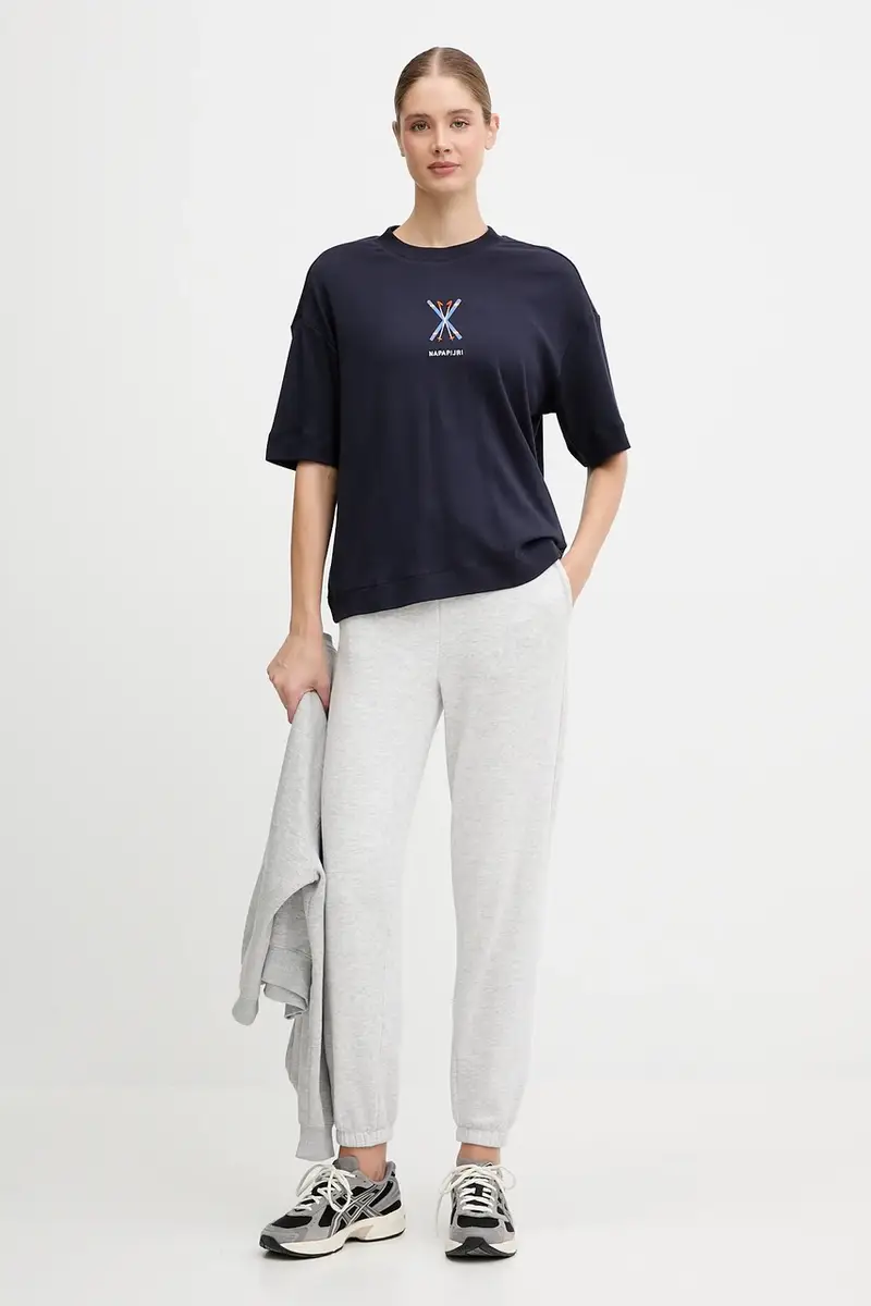 Napapijri T-shirt Donna Blu 3596002 miniatura 2
