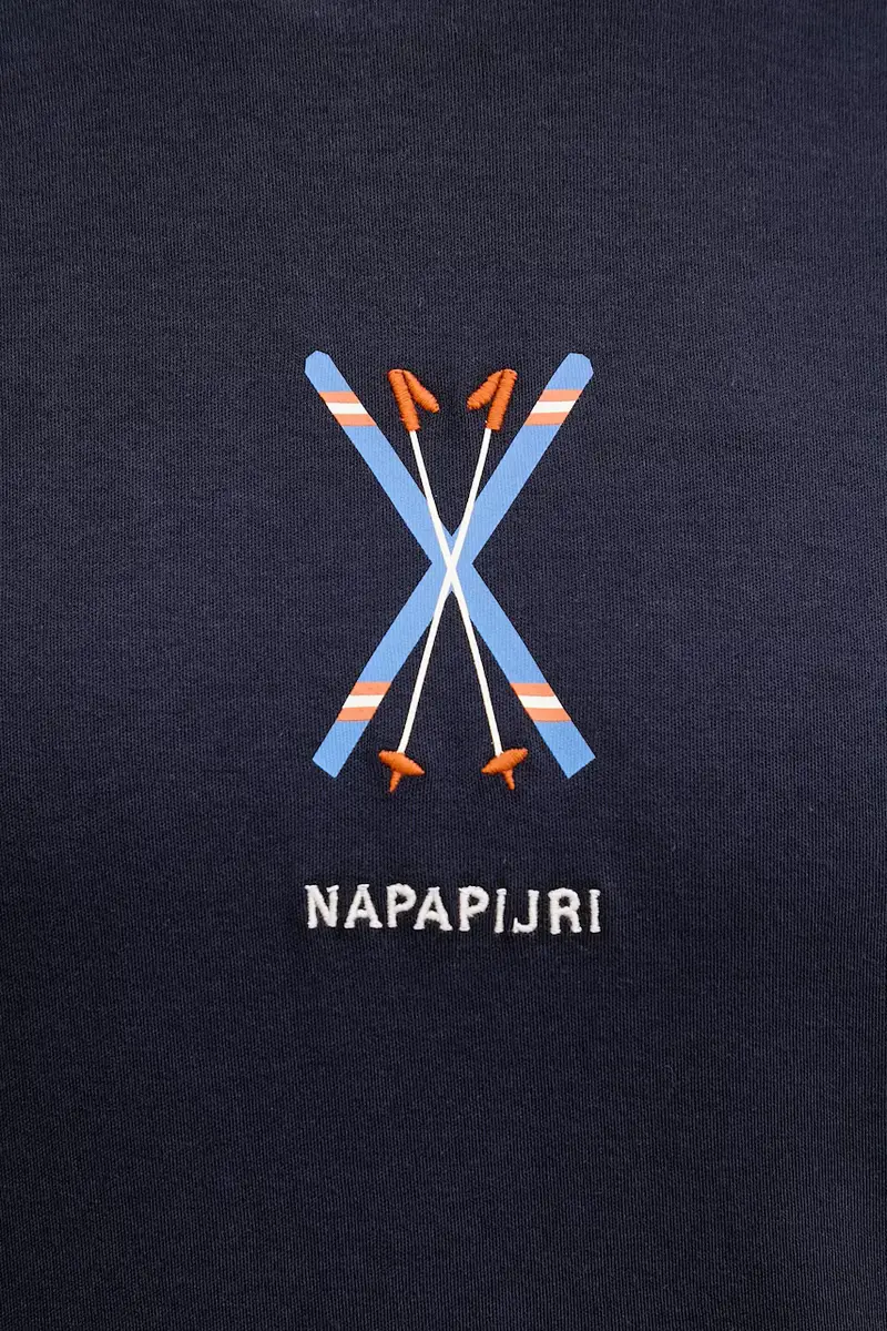 Napapijri T-shirt Donna Blu 3596002 miniatura 5