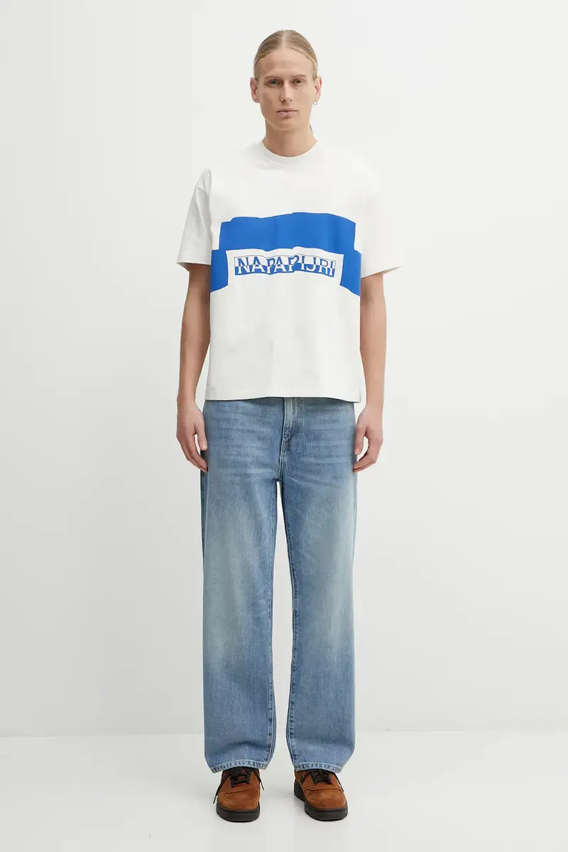 Napapijri T-shirt Uomo Beige 3944046 miniatura 5