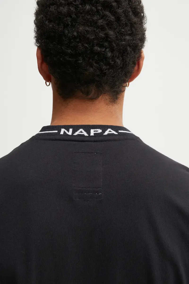 Napapijri T-shirt Uomo Nero 3288066 miniatura 5