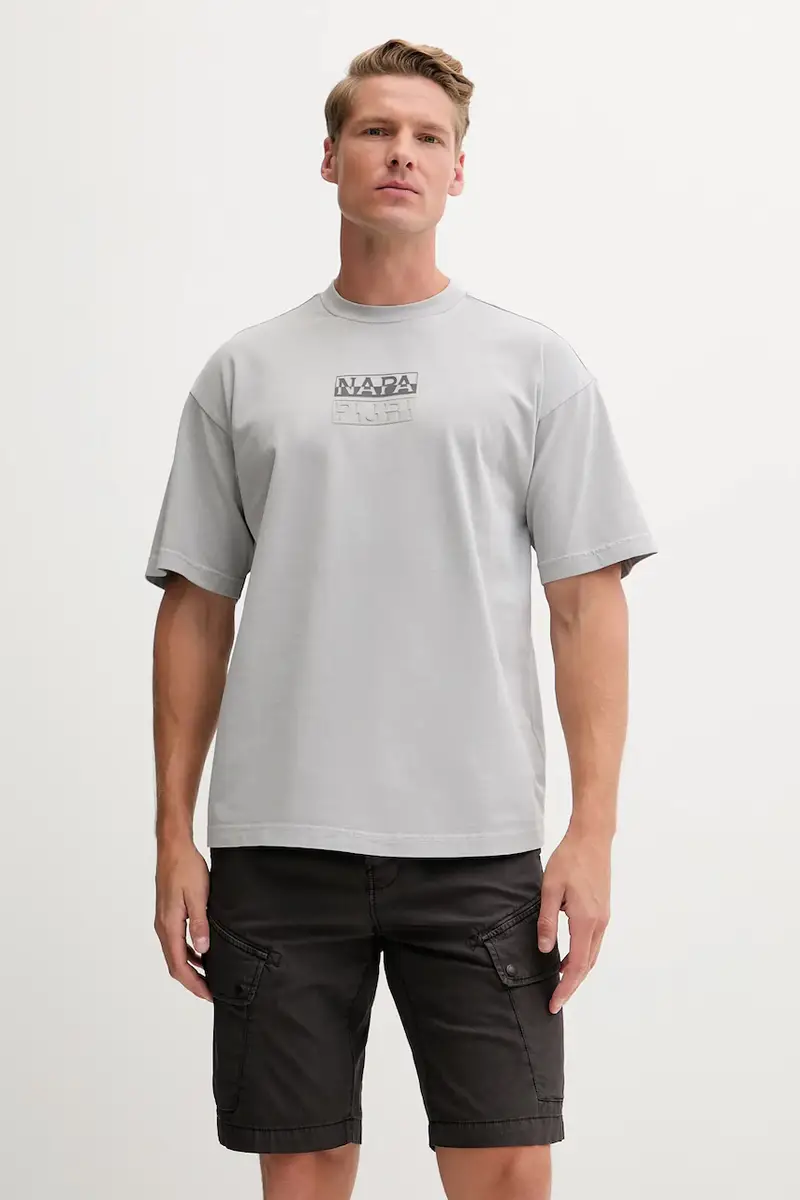 Napapijri T-shirt Uomo Grigio 3610730