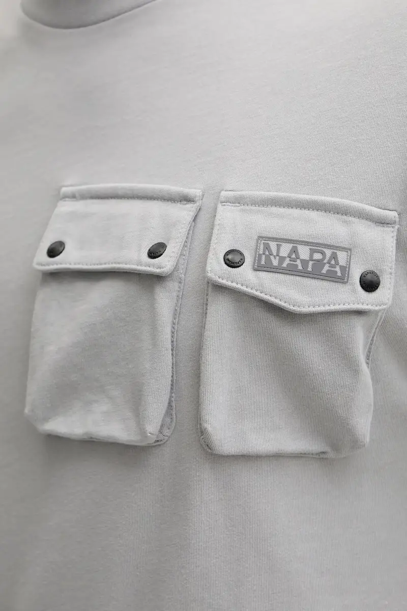 Napapijri T-shirt Uomo Grigio 3610728 miniatura 5
