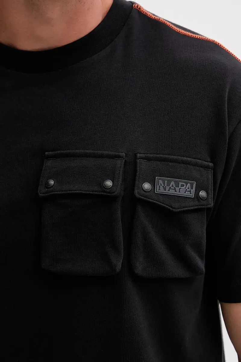 Napapijri T-shirt Uomo Nero 3644964 miniatura 5