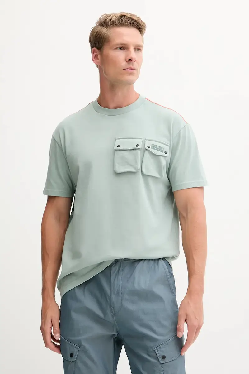 Napapijri T-shirt Uomo Verde 3669645