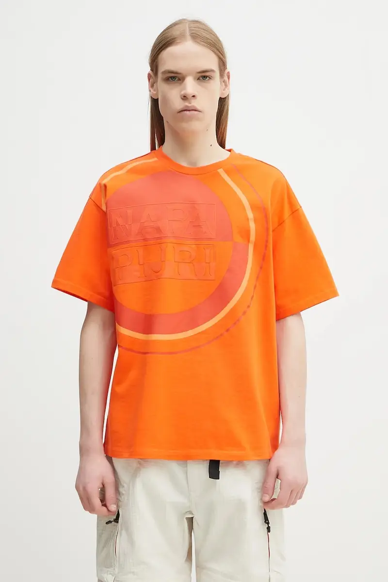 Napapijri T-shirt Uomo Arancione 2240301