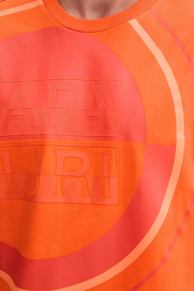 Napapijri T-shirt Uomo Arancione 3567911 miniatura 5